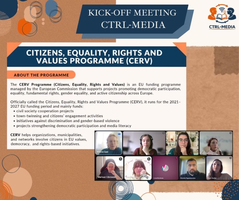 Read more about the article Official Launch of the CTRL-MEDIA Project